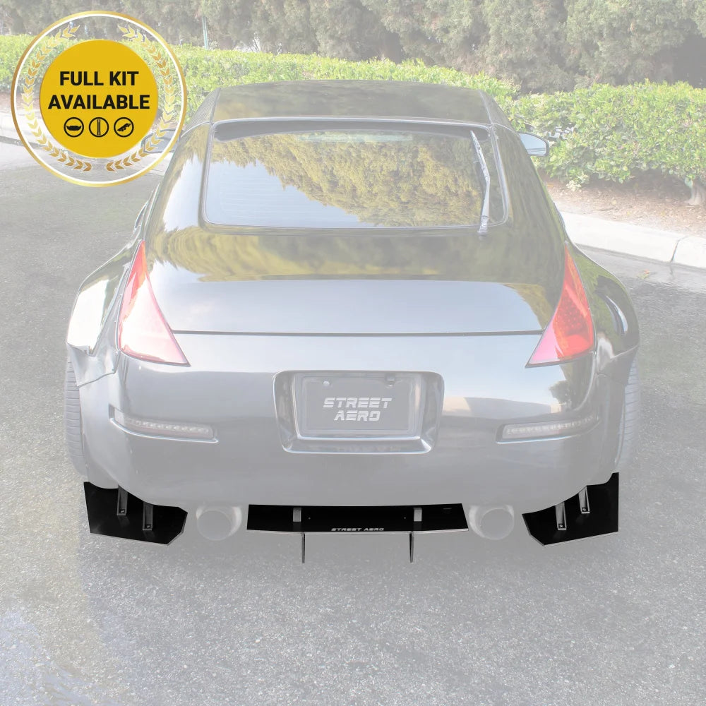 2003 2009 Nissan 350z Rear Diffuser Street Aero