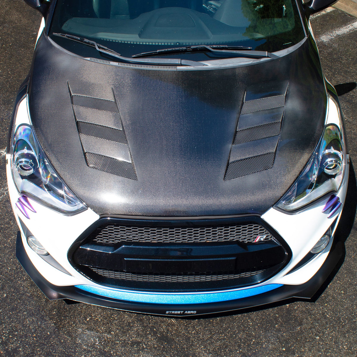 2012-2017 Hyundai Veloster Turbo - Front Splitter Aerodynamics