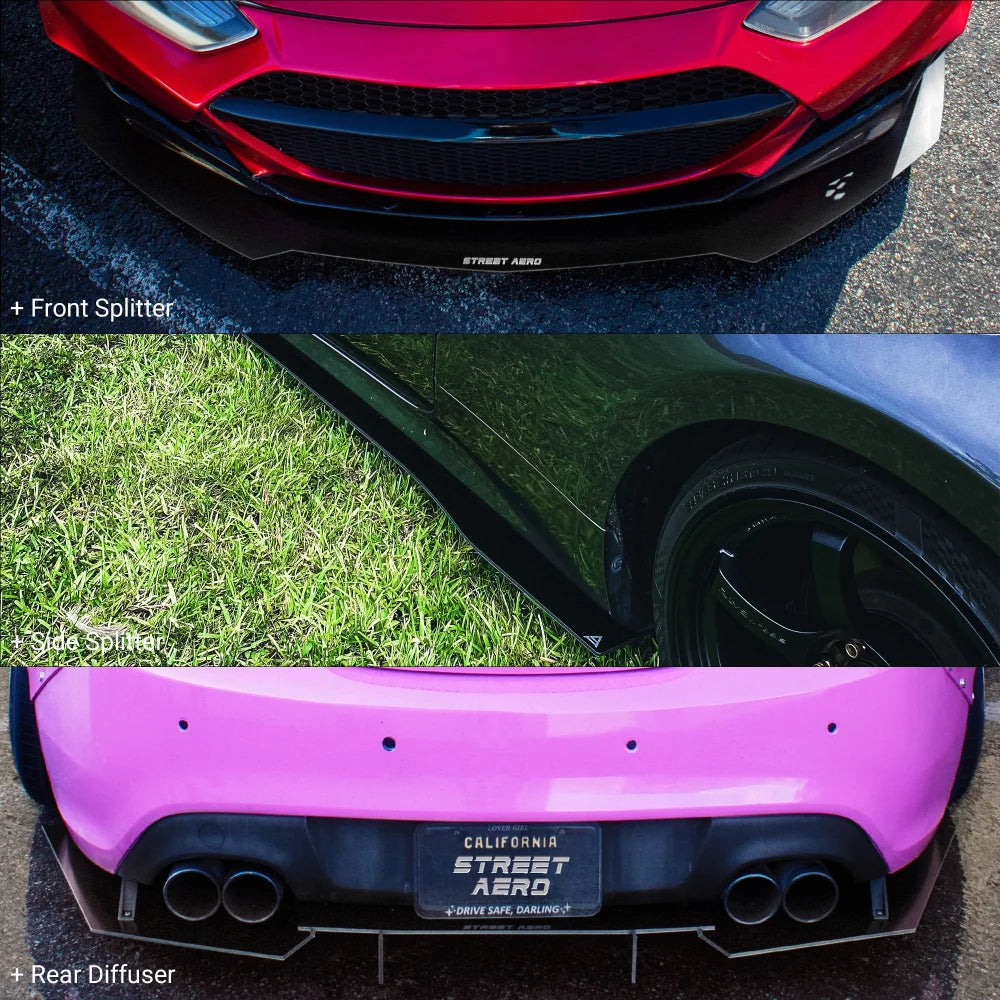 2013-2016 Hyundai Genesis Coupe (M&S Hyper G Type A Bumper) - Front Splitter Aerodynamics