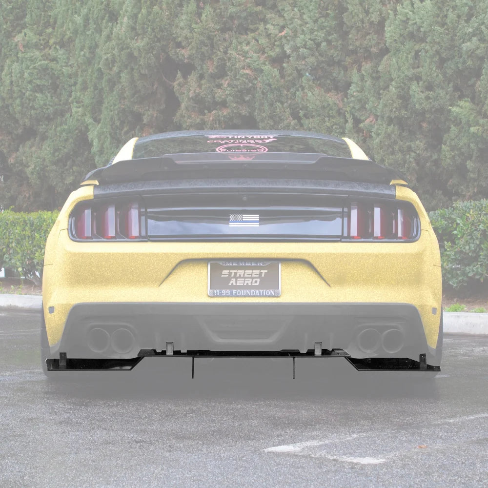 2015-2017 Ford Mustang (Roush Rear Valence) Rear Diffuser – Street Aero