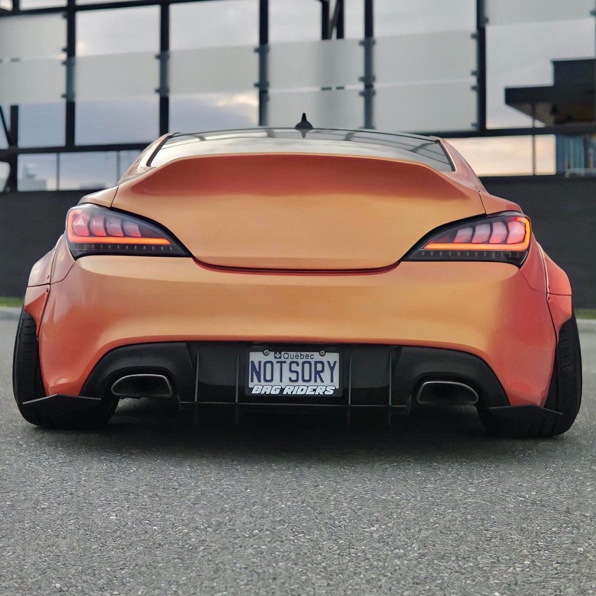 Hyundai Genesis Coupe - V2 Classic Edition Rear Diffuser Aerodynamics