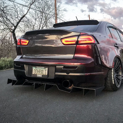 2009-2015 Mitsubishi Ralliart Rear Diffuser Aero Dynamics