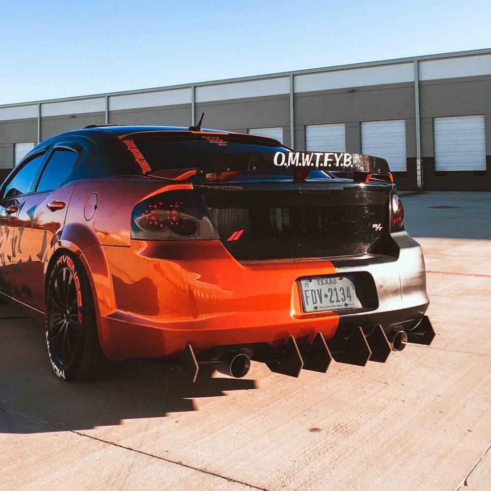 2011-2014 Dodge Avenger - Classic Edition Rear Diffuser Aero Dynamics