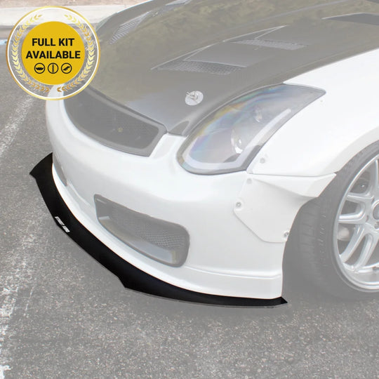 2003-2006 Infiniti G35 Coupe (Outcast Garage Nismo V3 Front Bumper) - Splitter Aerodynamics