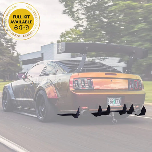 2005-2009 Ford Mustang Gt - Classic Edition Rear Diffuser Aero Dynamics