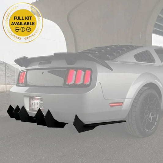 2005-2009 Ford Mustang V6 - Classic Edition Rear Diffuser