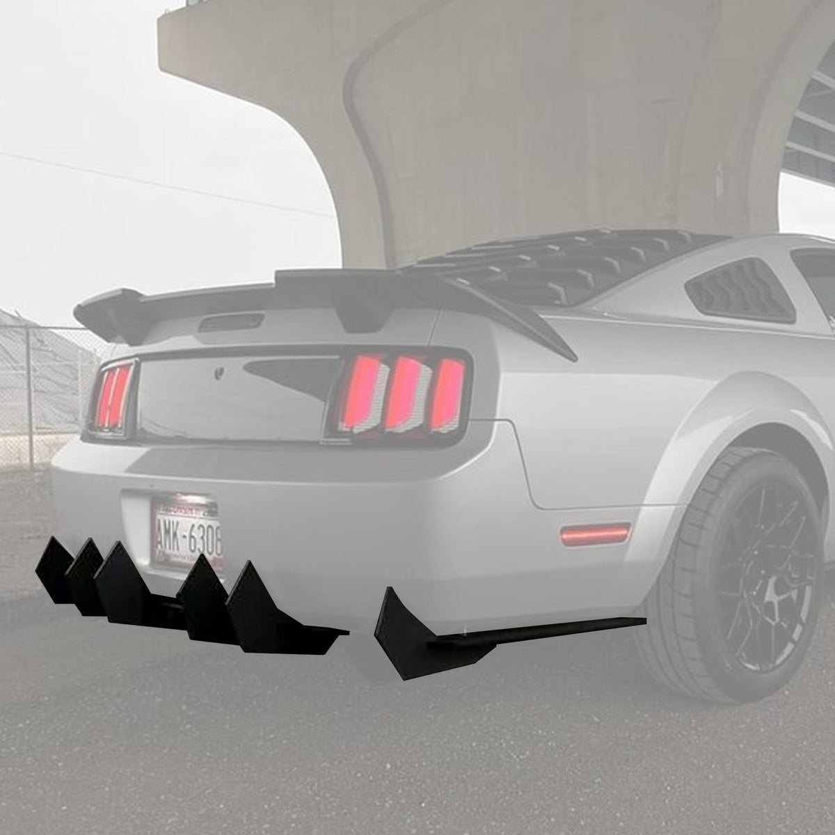 2005-2009 Ford Mustang V6 - Classic Edition Rear Diffuser