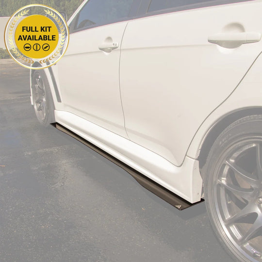 2008-2015 Mitsubishi Lancer Gsr (Ssl Ss Aero Side Skirts) - Skirt Splitter Set Aerodynamics