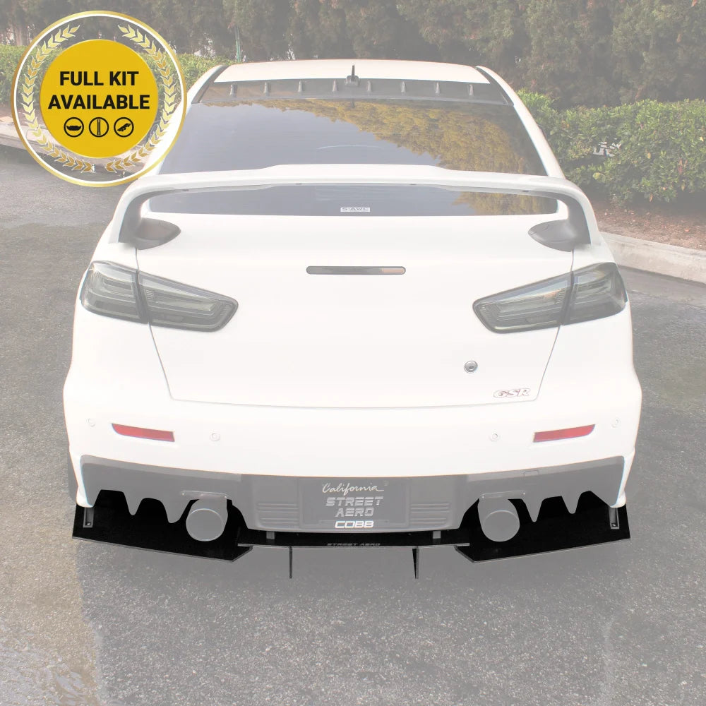 2008-2017 Mitsubishi Lancer EVO GSR Rear Diffuser – Street Aero