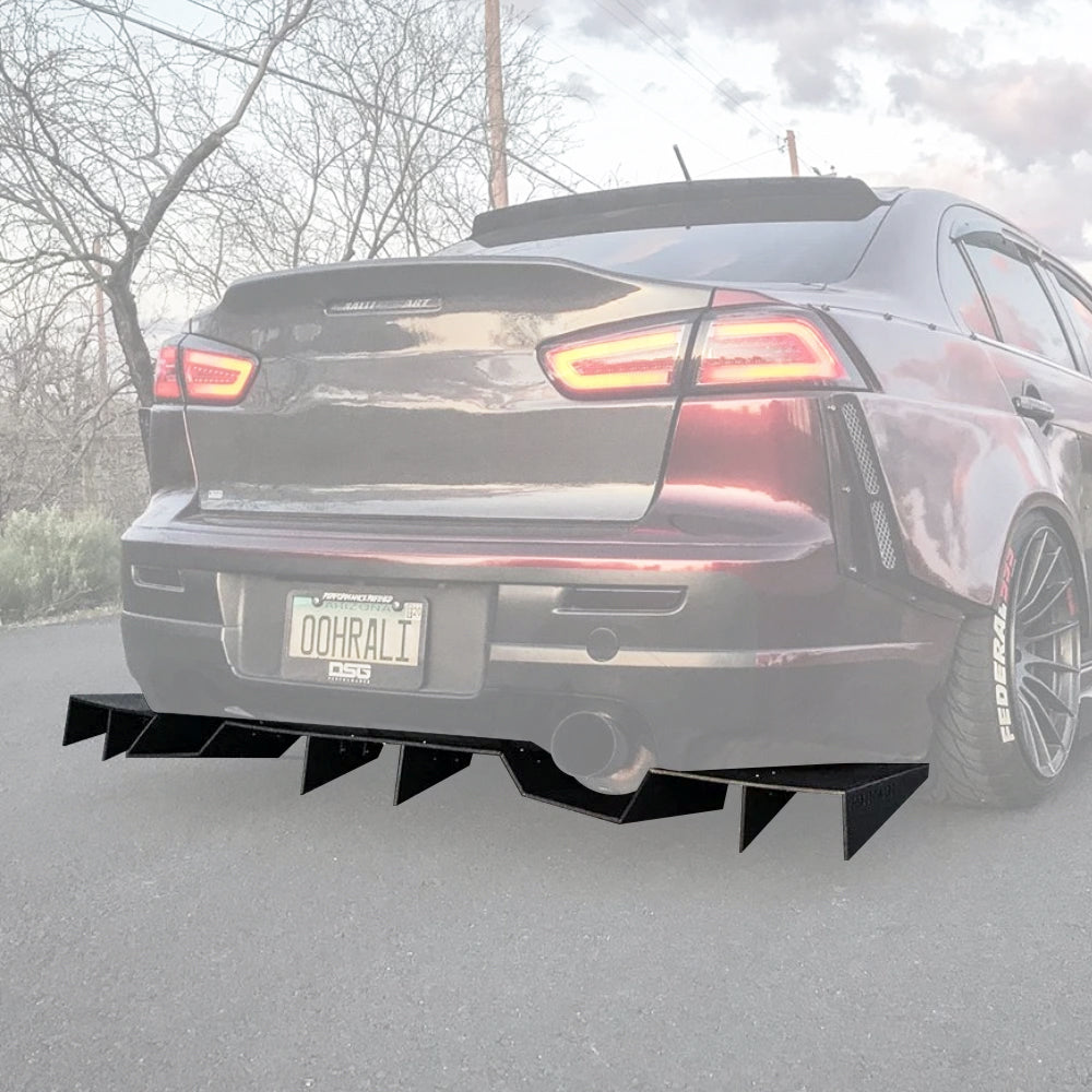 Lancer Ralliart Rear Diffuser 2009-2015 Mitsubishi Ralliart/Evo X - OG Edition Rear Diffuser – Street ...