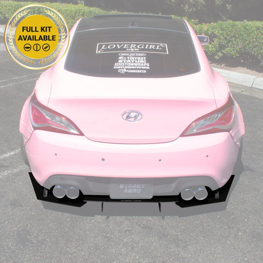 2009-2016 Hyundai Genesis Coupe - Rear Diffuser Aerodynamics