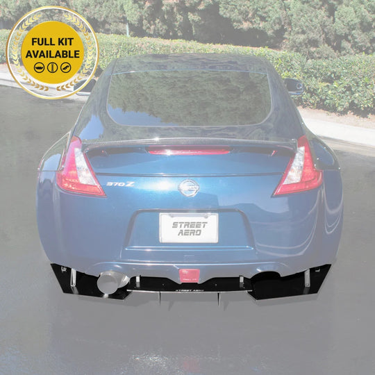 2009-2020 Nissan 370Z (Single Exhaust) - Rear Diffuser Aerodynamics