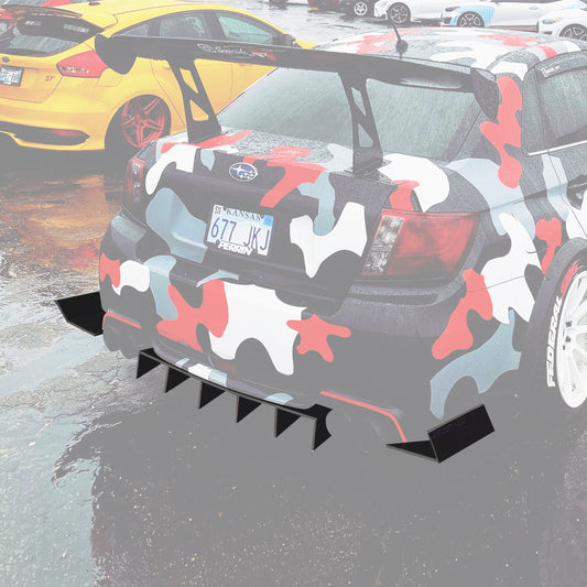 2011-2014 Subaru Wrx Sti Sedan - Og Edition Rear Diffuser Aerodynamics
