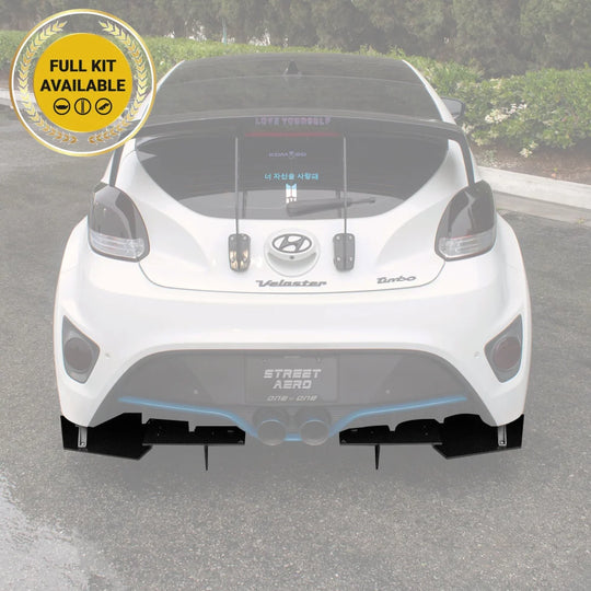 2012-2017 Hyundai Veloster Turbo - Rear Diffuser Aerodynamics