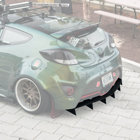 2012-2017 Hyundai Veloster Turbo - Classic Edition Rear Diffuser Aerodynamics