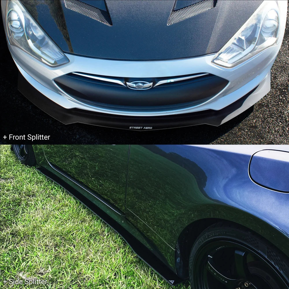2013-2016 Hyundai Genesis Coupe Bk2 - Front Splitter Aerodynamics