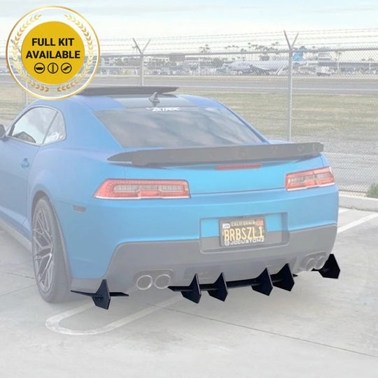 2014-2015 Chevrolet Camaro (Quad Exhaust) - Classic Edition Rear Diffuser Aero Dynamics