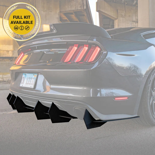2015-2017 Ford Mustang - Classic Edition Rear Diffuser Aerodynamics