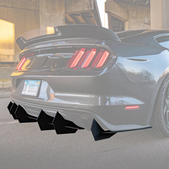 2015-2017 Ford Mustang - Classic Edition Rear Diffuser Aerodynamics