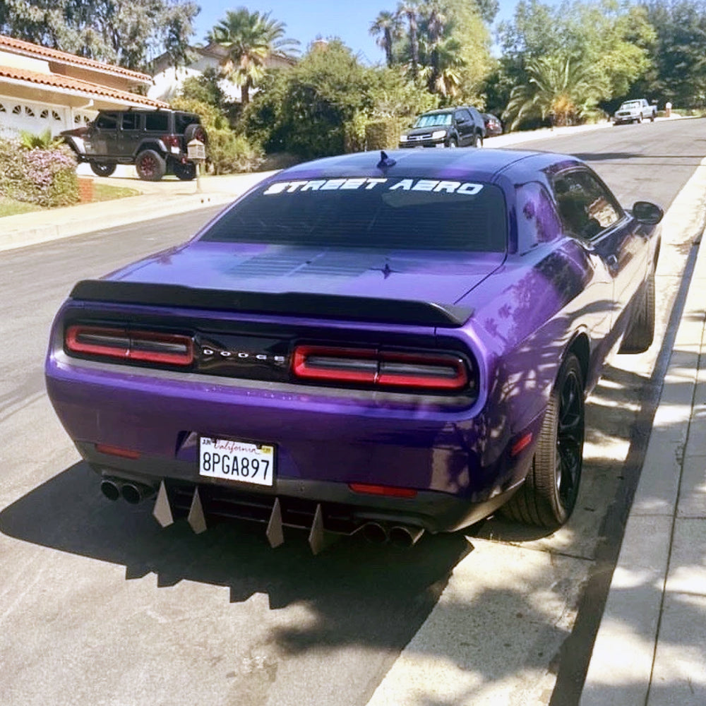2015+ Dodge Challenger - V2 Classic Edition Rear Diffuser Aero Dynamics