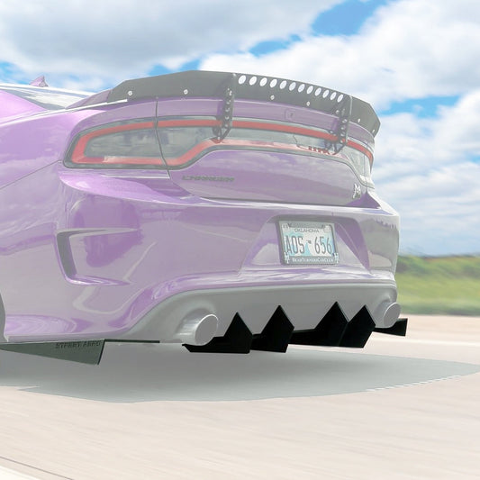 2015+ Dodge Charger Gt/Srt/Scat Pack - Og Edition Rear Diffuser Aerodynamics