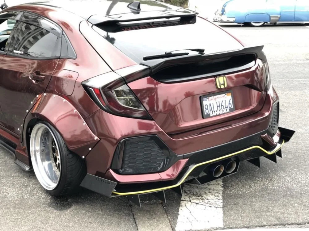 2017-2018 Honda Civic Hatchback - OG Edition Rear Diffuser – Street Aero
