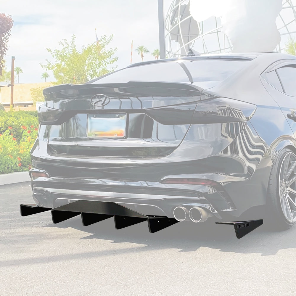 2017-2020 Hyundai Elantra Sport - Og Edition Rear Diffuser Aerodynamics
