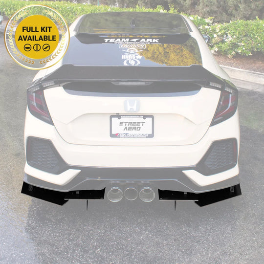 2017-2021 Honda Civic Hatchback Sport - Rear Diffuser Aero Dynamics