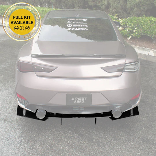 2017-2022 Infiniti Q60 - Rear Diffuser Aerodynamics