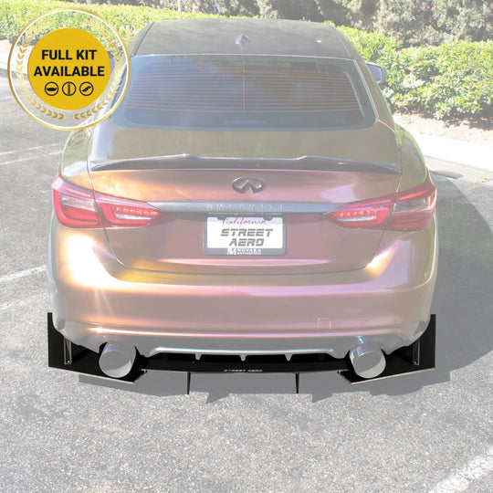 2018-2022 Infiniti Q50 - Rear Diffuser Aerodynamics