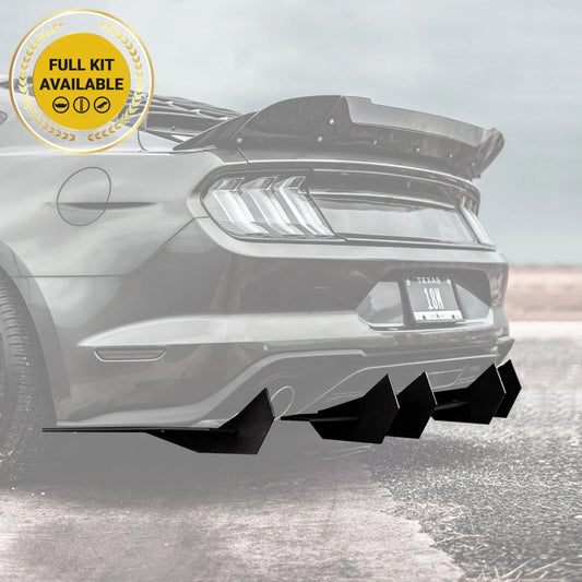 2018-2023 Ford Mustang Ecoboost - Classic Edition Rear Diffuser Aerodynamics
