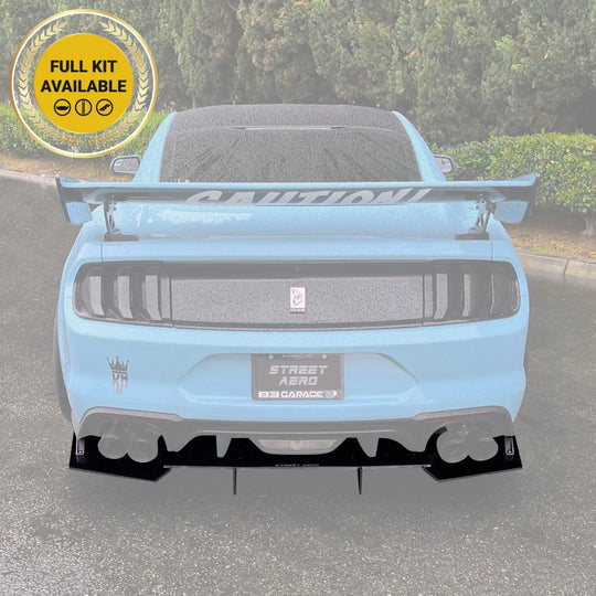2018-2023 Ford Mustang Gt (Performance Package) - Rear Diffuser Aerodynamics