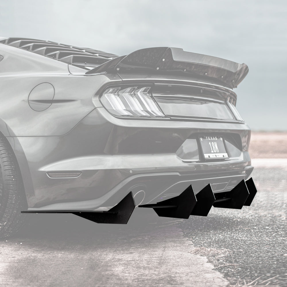 2018-2023 Ford Mustang Ecoboost - Classic Edition Rear Diffuser Aerodynamics