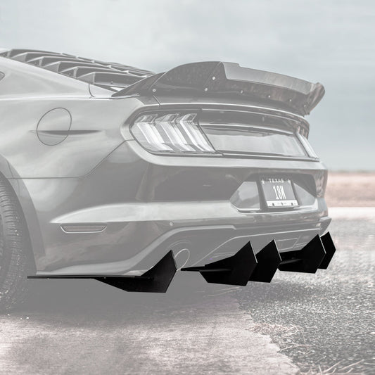2018-2023 Ford Mustang Ecoboost - Classic Edition Rear Diffuser Aerodynamics
