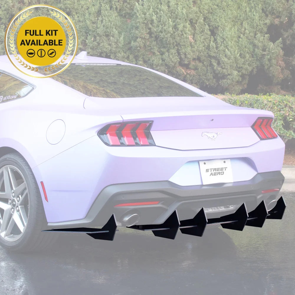2024-2025 Ford Mustang (Dual Exhaust) - Classic Edition Rear Diffuser ...