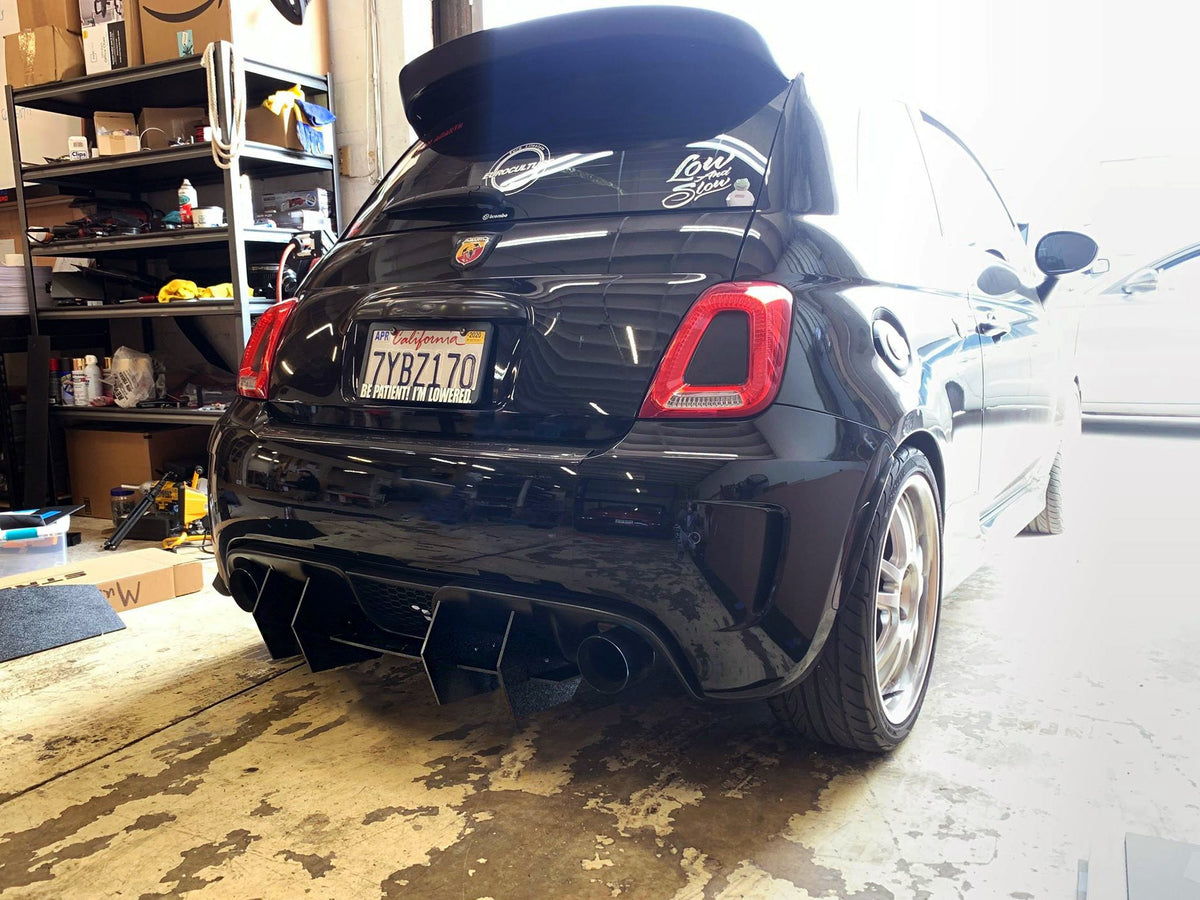 Dont Relisttt Abarth 500 - Classic Edition Rear Diffuser Aero Dynamics