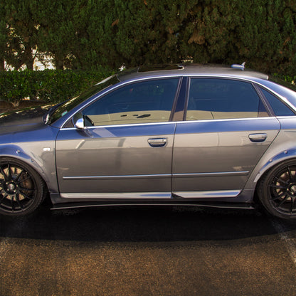 2002-2008 Audi S4 Sedan - Side Skirt Splitter Set Aerodynamics