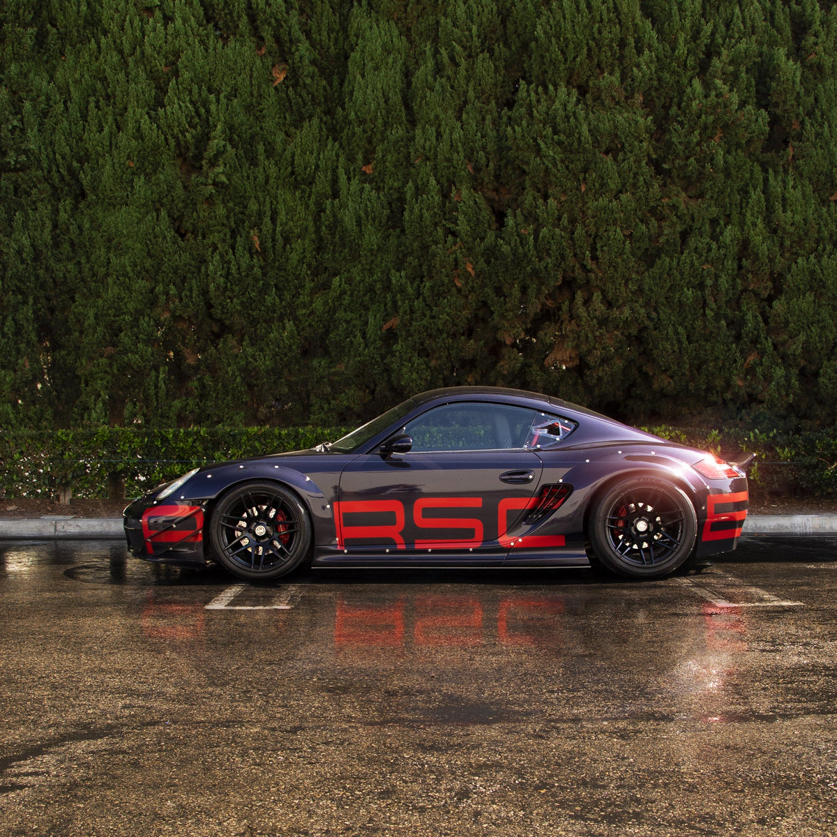 2006-2008 Porsche Cayman (Pandem V1 Widebody) - Side Skirt Splitter Set Aerodynamics