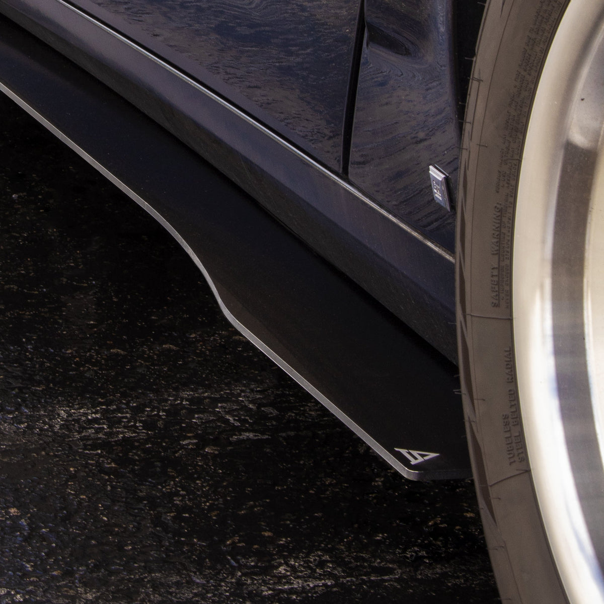 2005-2013 Chevrolet Corvette C6 - Side Skirt Splitter Set Aerodynamics
