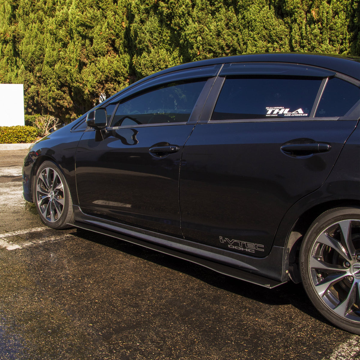 2012-2015 Honda Civic Si Sedan (Mugen Side Skirts) - Skirt Splitter Set Aerodynamics