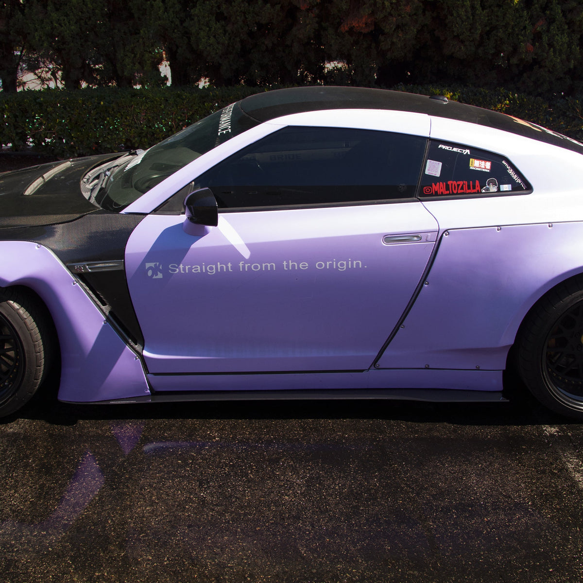 2009-2015 Nissan Gtr R35 (Rocket Bunny Kit) - Side Skirt Splitter Set Aerodynamics