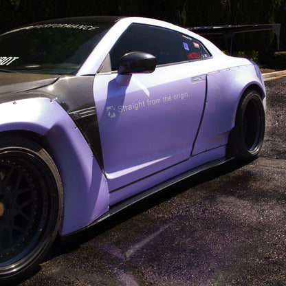 2009-2015 Nissan Gtr R35 (Rocket Bunny Kit) - Side Skirt Splitter Set Aerodynamics