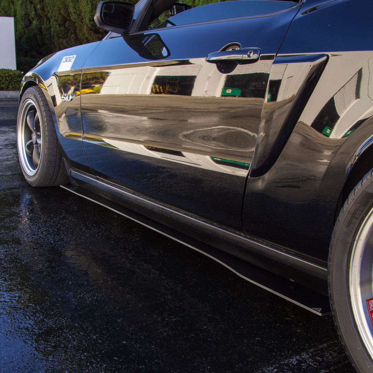 2013-2014 Ford Mustang - Side Skirt Splitter Set Aerodynamics