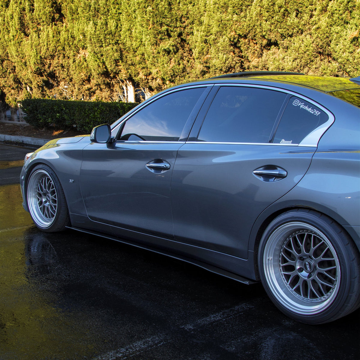 2014-2017 Infiniti Q50 - Side Skirt Splitter Set Aerodynamics
