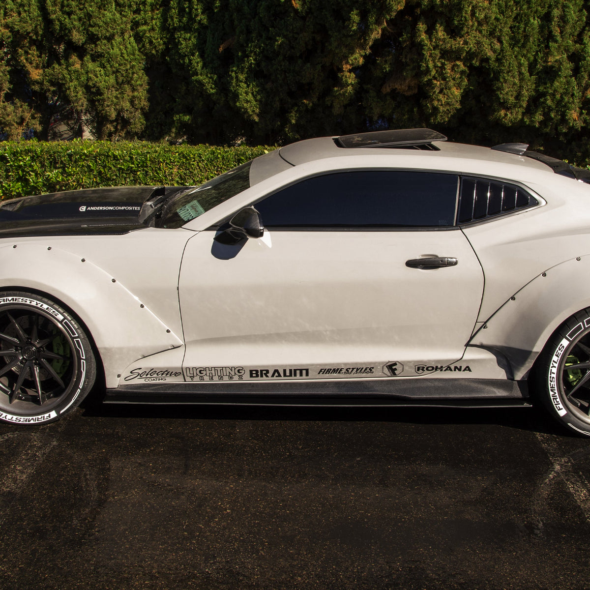2016-2022 Chevrolet Camaro (Duraflex Widebody) - Side Skirt Splitter Set Aerodynamics