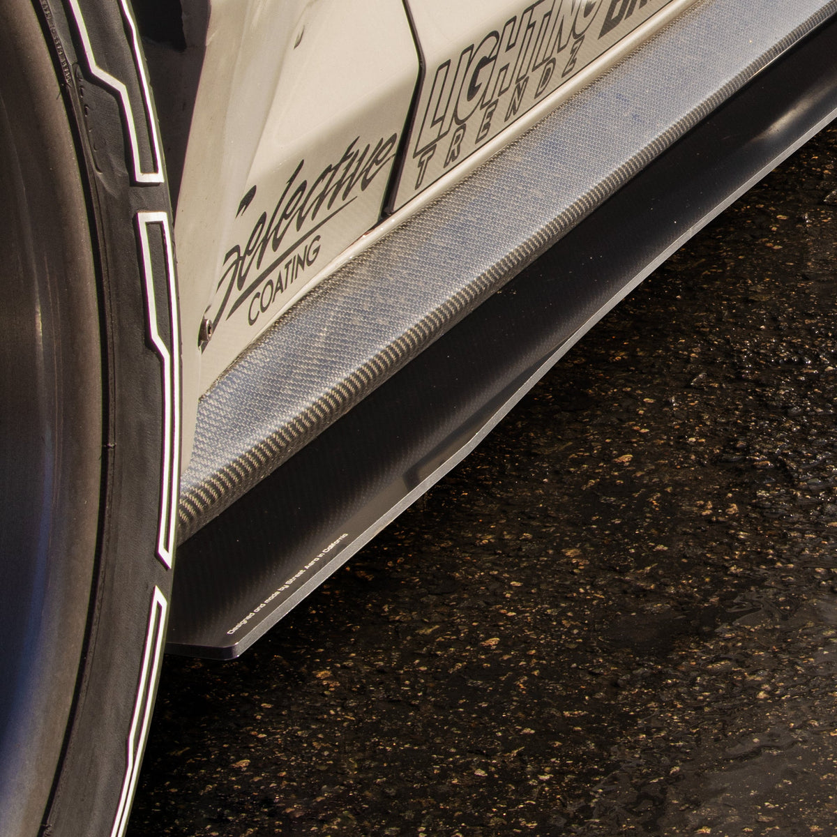 2016-2022 Chevrolet Camaro (Duraflex Widebody) - Side Skirt Splitter Set Aerodynamics