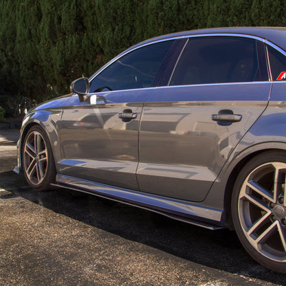 2017-2020 Audi A3 Sedan - Side Skirt Splitter Set Aerodynamics