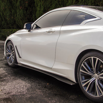 2017-2022 Infiniti Q60 - Side Skirt Splitter Set Aerodynamics