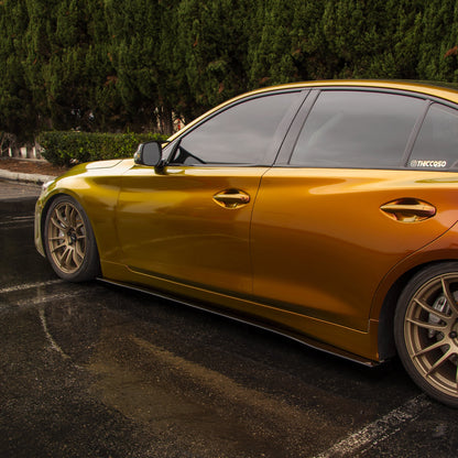 2018-2022 Infiniti Q50 - Side Skirt Splitter Set Aerodynamics