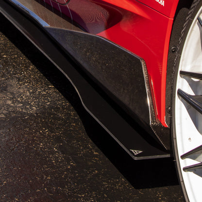 2020-2022 Chevrolet Corvette C8 (5Vm Kit) - Side Skirt Splitter Set Aerodynamics